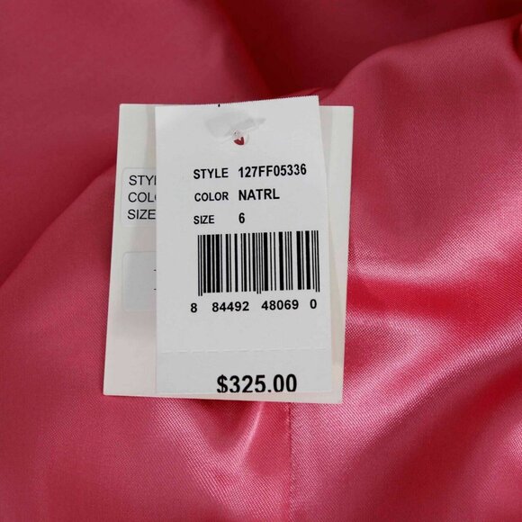 Milly $325 Sz S Cream Tan Faux Fox Mink Fur Pink Lined Vest - Picture 6 of 7